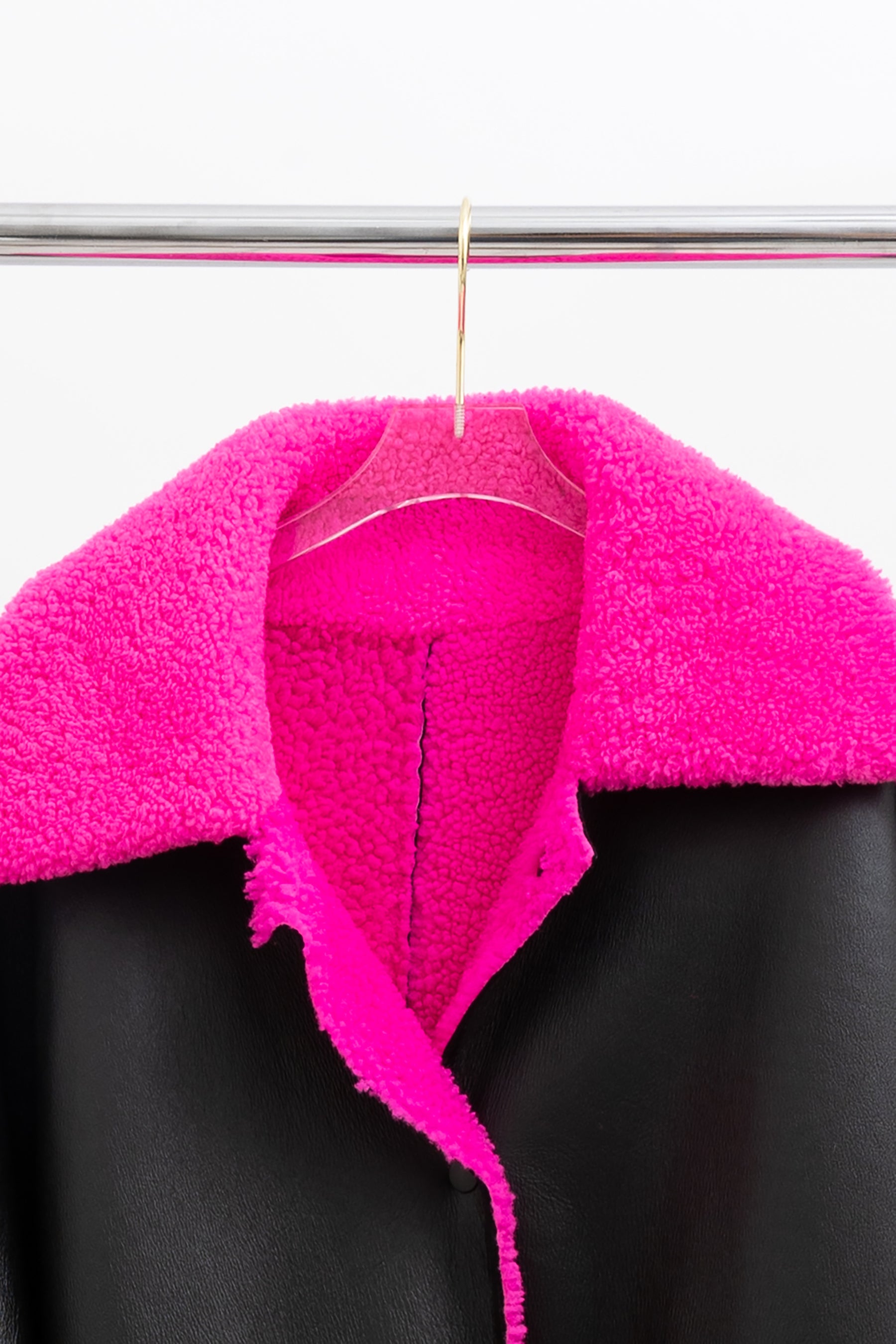 Reversible Shearling Pea Coat