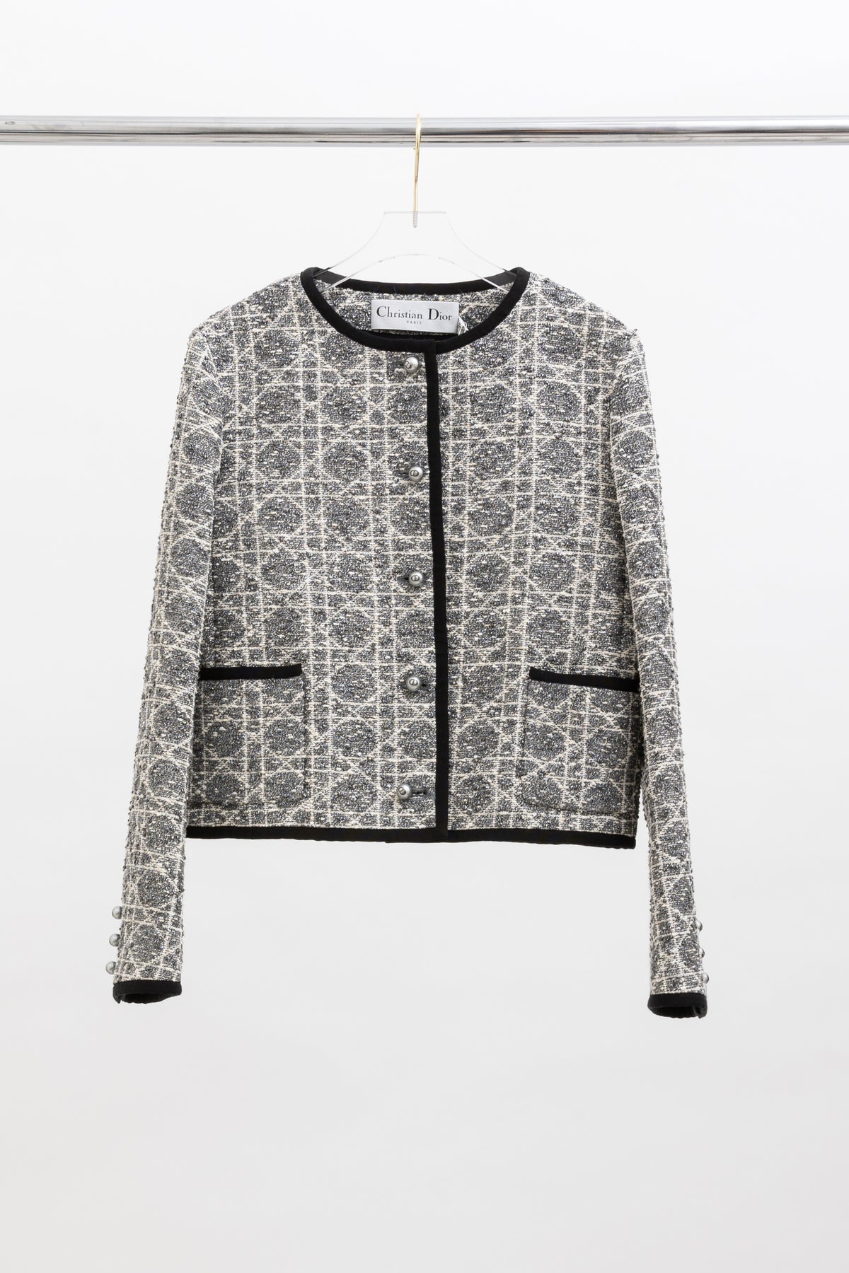 Macrocannage Cropped Jacket