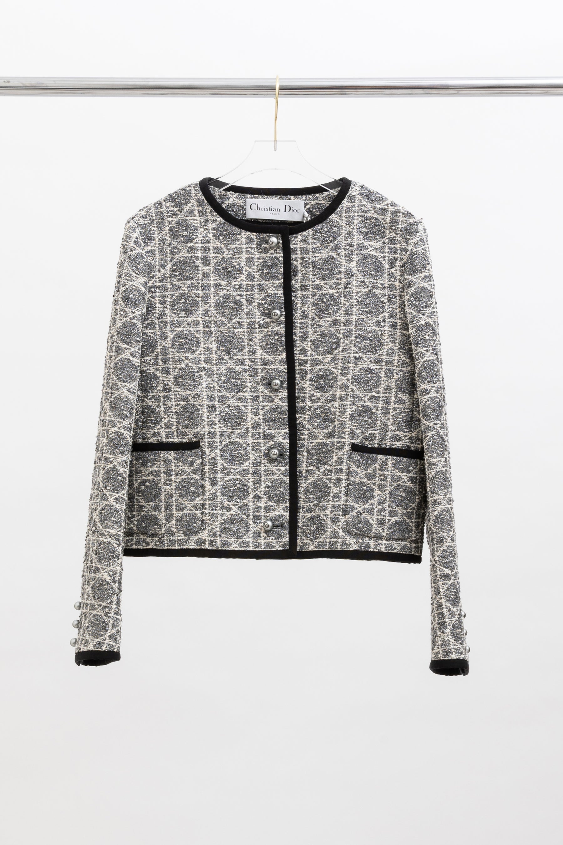 Macrocannage Cropped Jacket