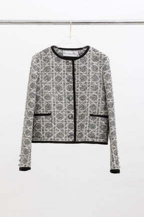 Macrocannage Cropped Jacket