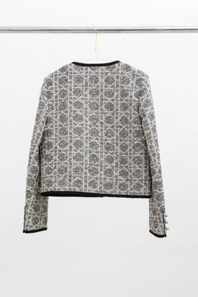 Macrocannage Cropped Jacket