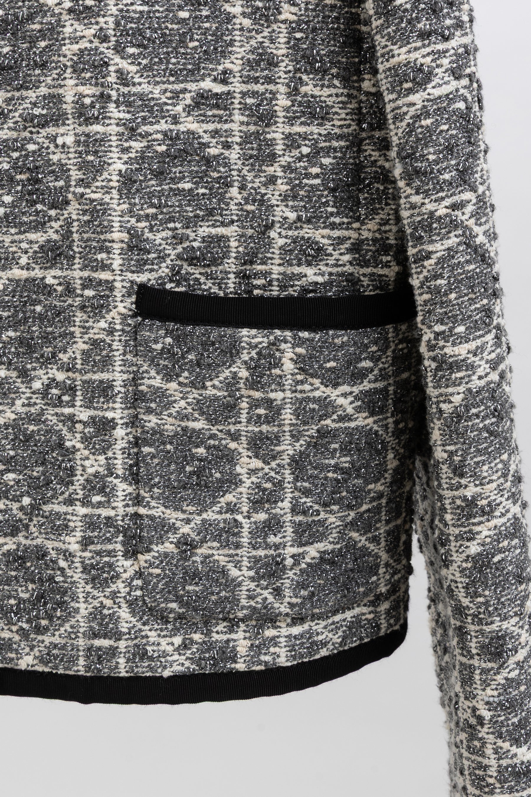 Macrocannage Cropped Jacket