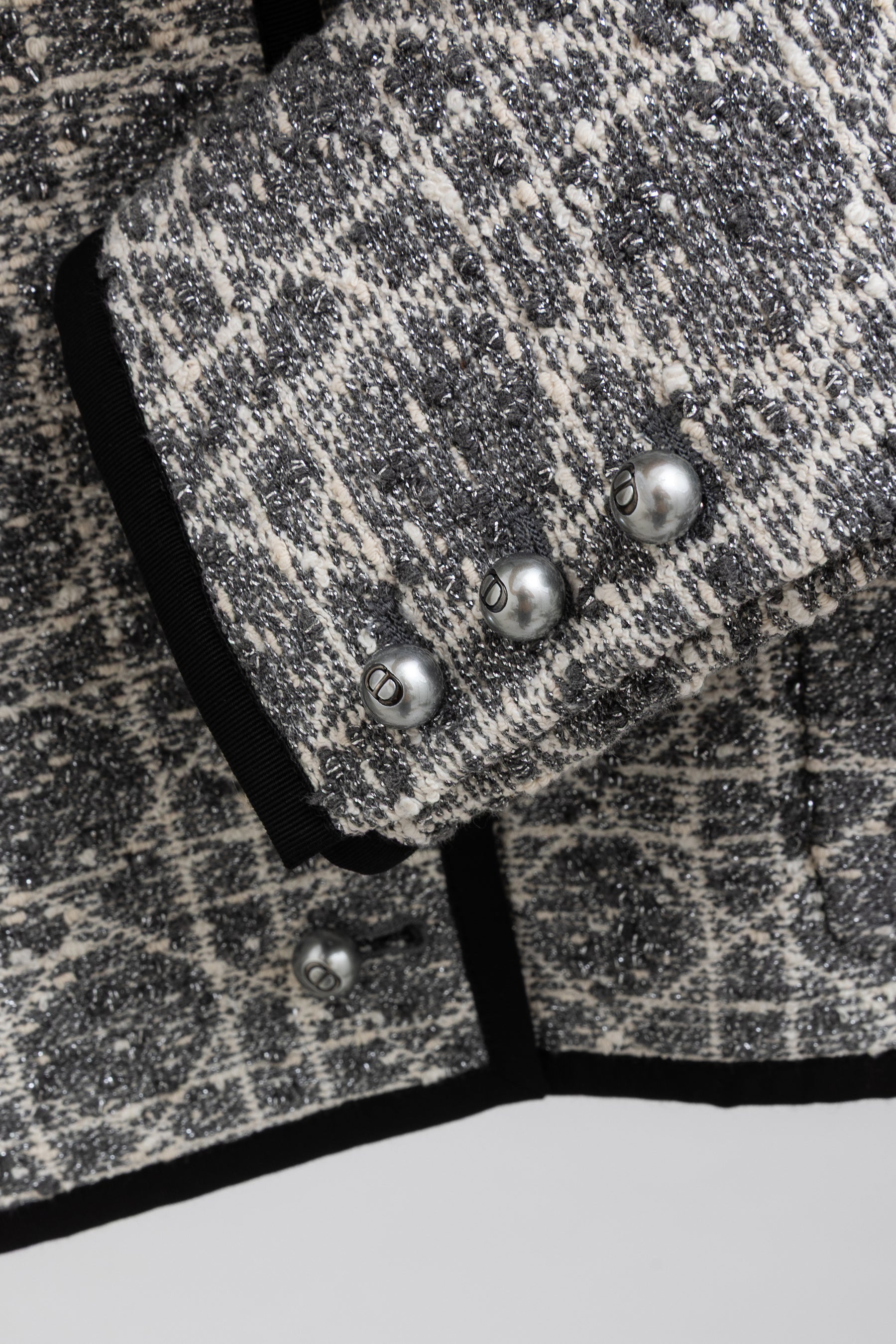Macrocannage Cropped Jacket