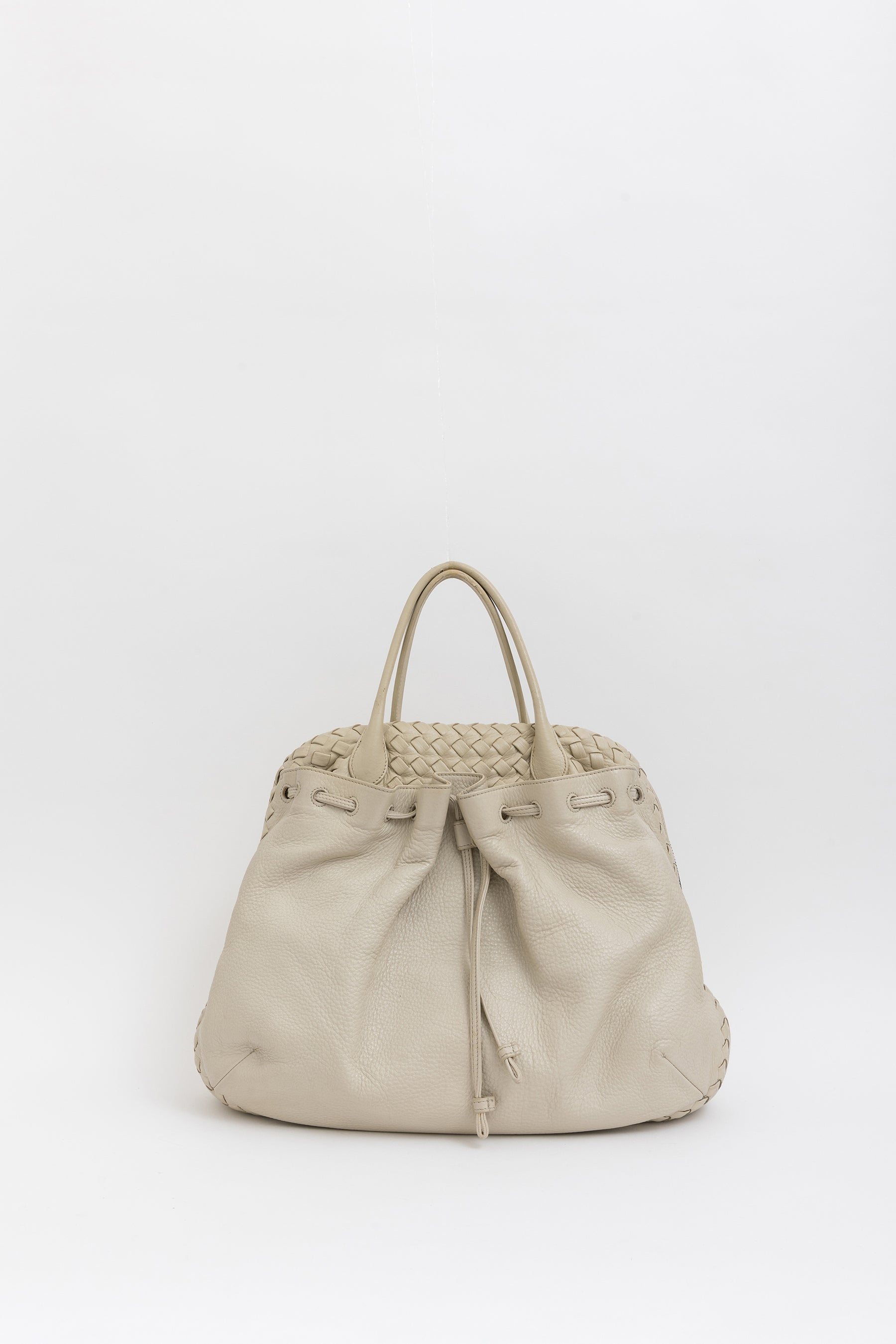 Drawstring Top Handle Bag