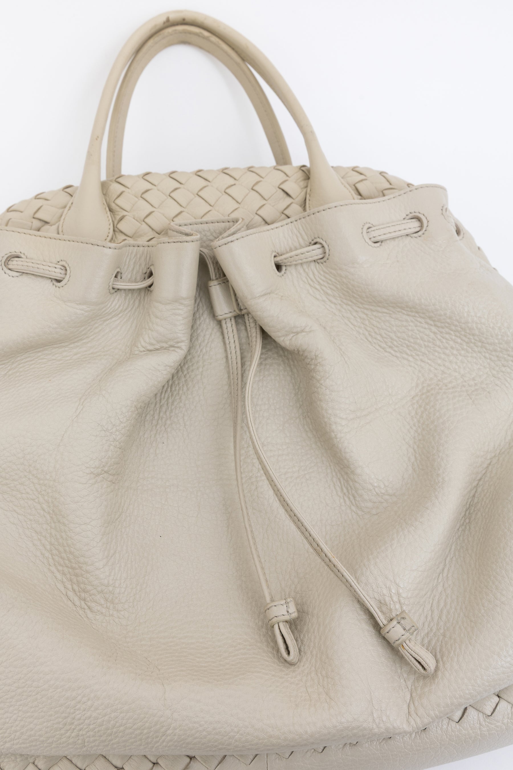 Drawstring Top Handle Bag