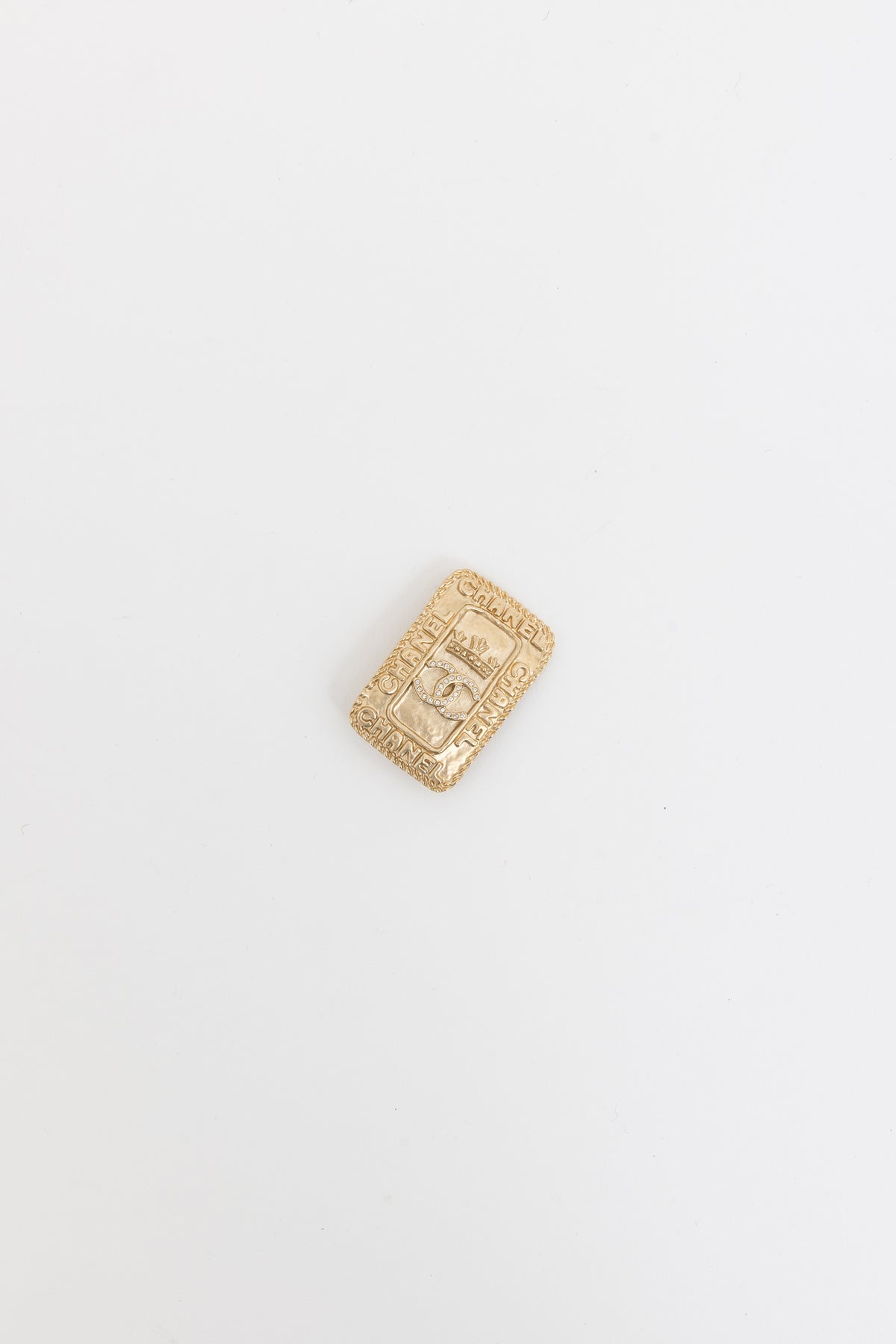Crown Logo Brooch
