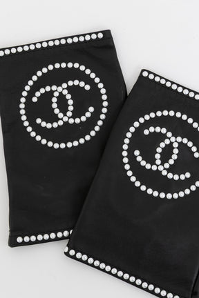 Pearl Logo Fingerless Gloves