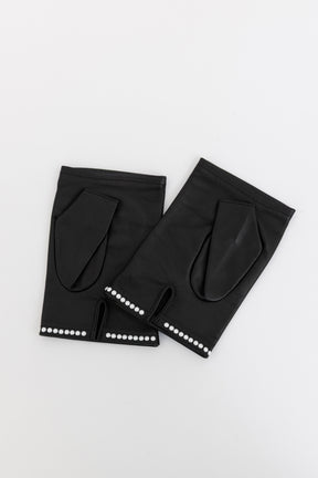 Pearl Logo Fingerless Gloves