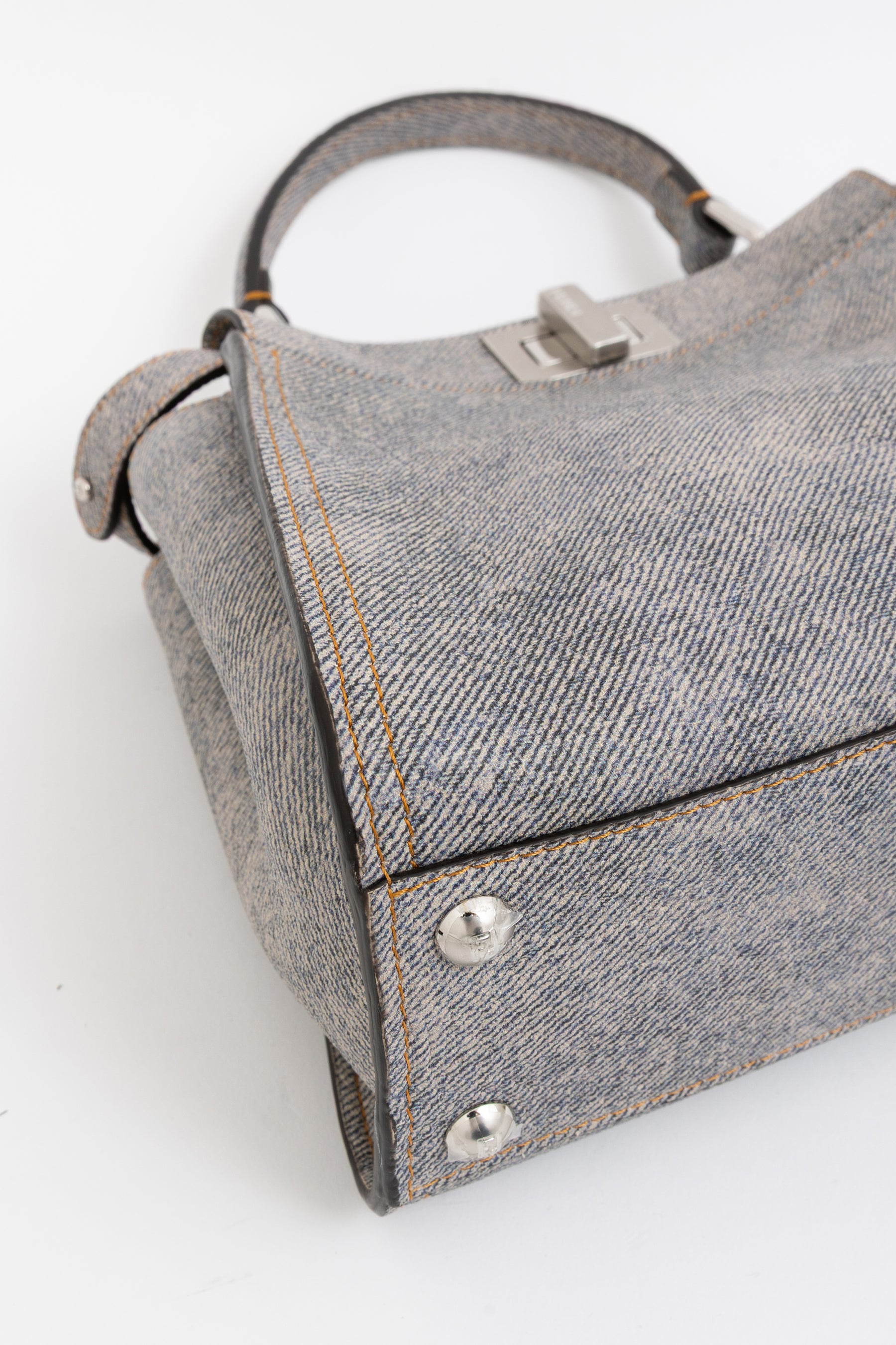 Denim Effect Mini Peekaboo
