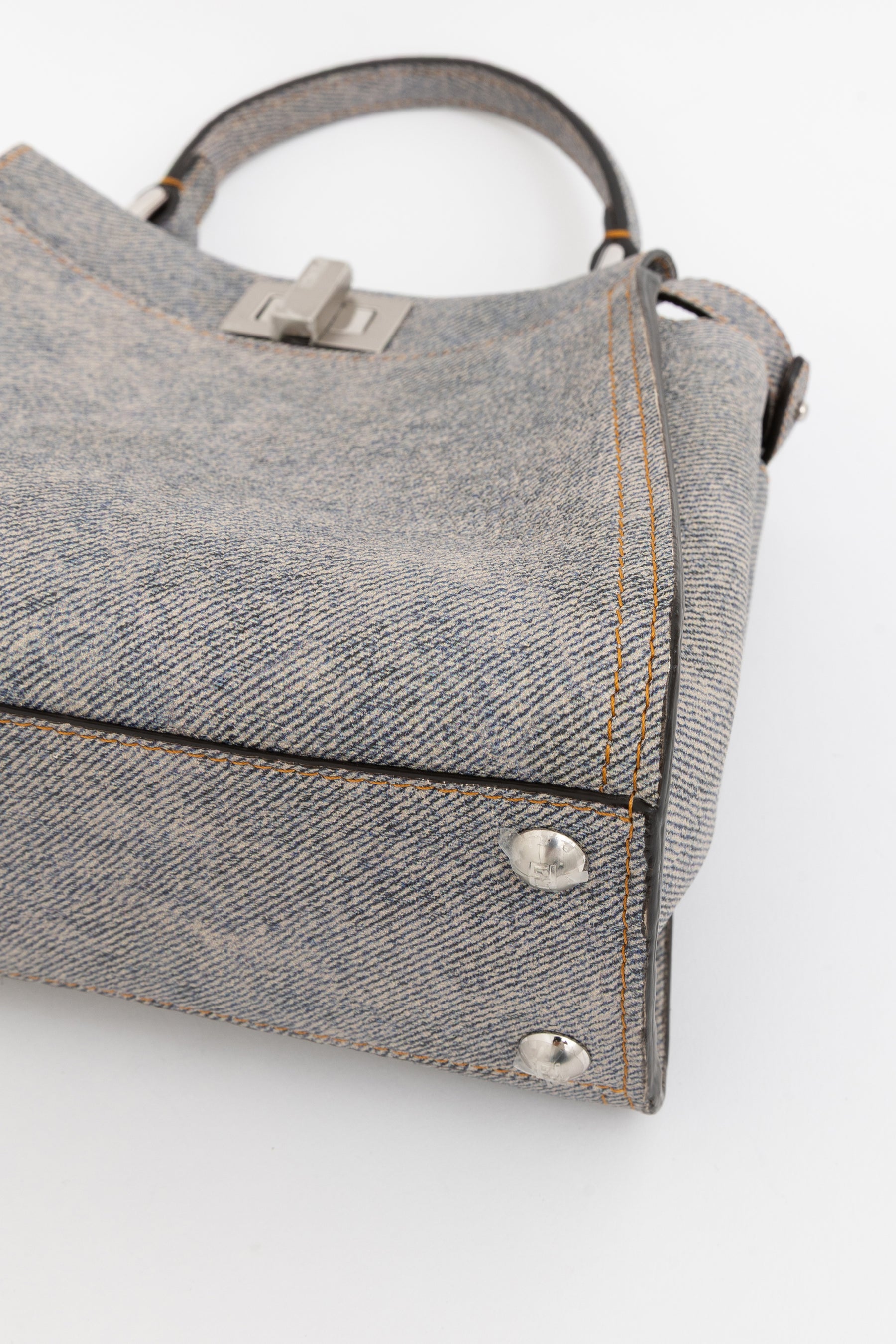 Denim Effect Mini Peekaboo