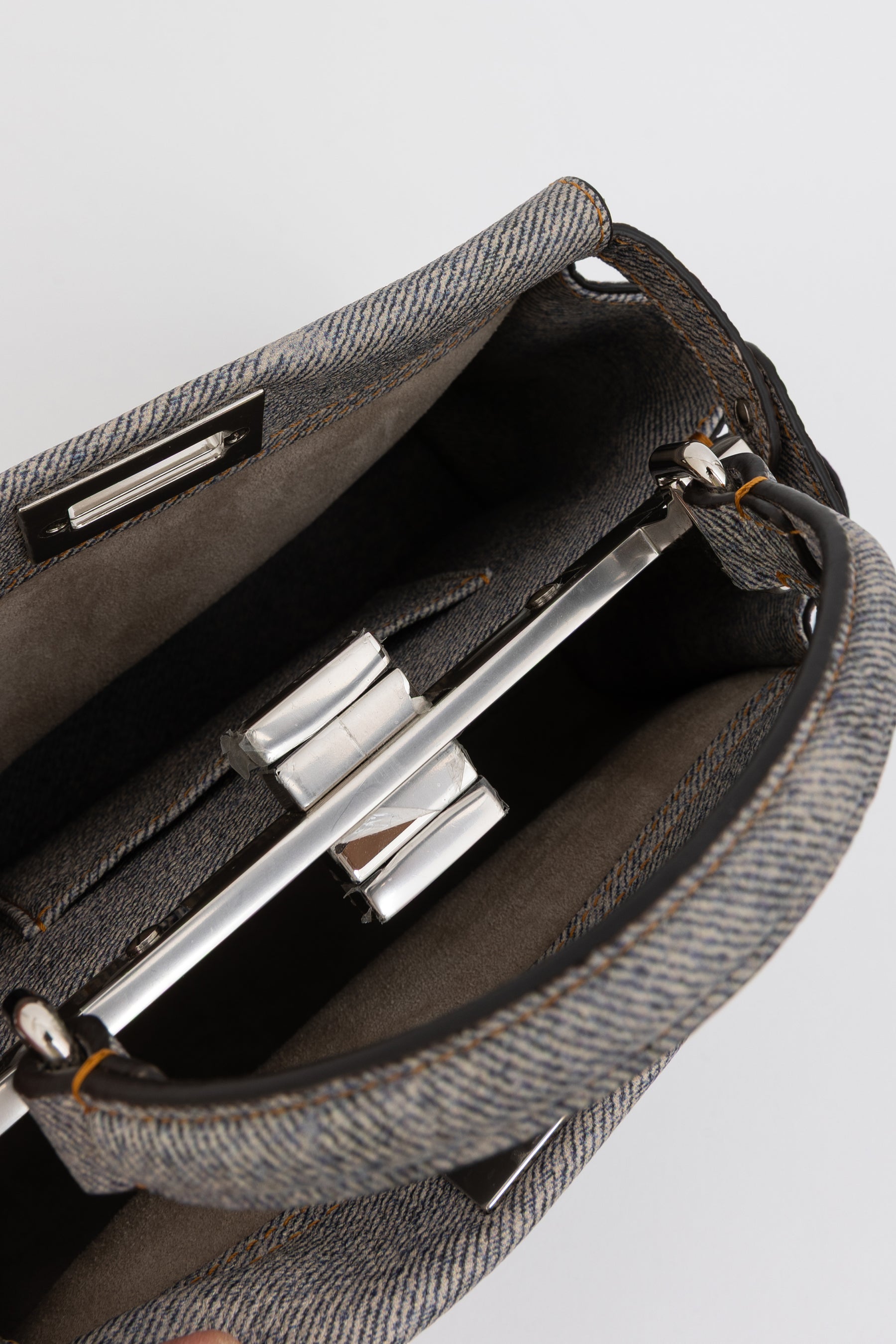 Denim Effect Mini Peekaboo