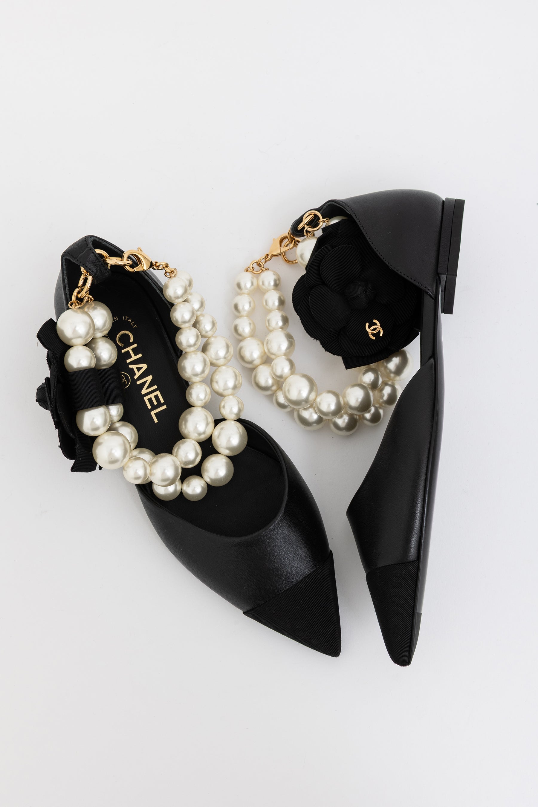 Pearl Pointed Toe Flats