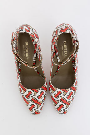 Wiltkin Monogram Print Pumps