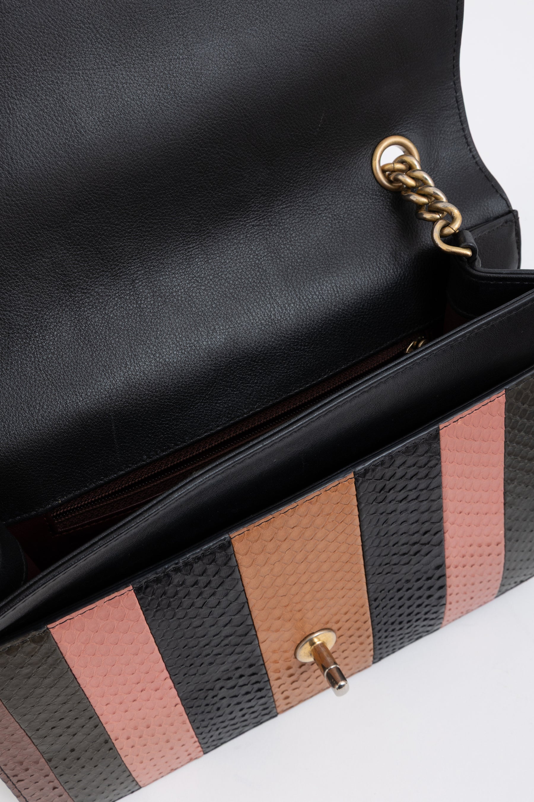 Front Chain Flap Bag