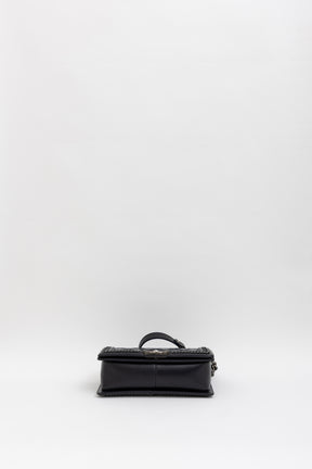 Boy Top Handle Chain Around Bag