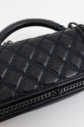 Boy Top Handle Chain Around Bag