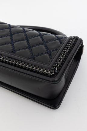Boy Top Handle Chain Around Bag