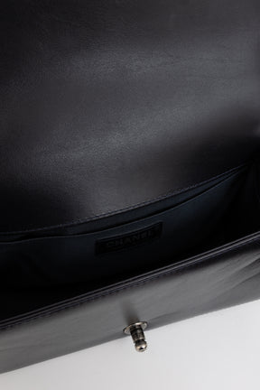 Boy Top Handle Chain Around Bag