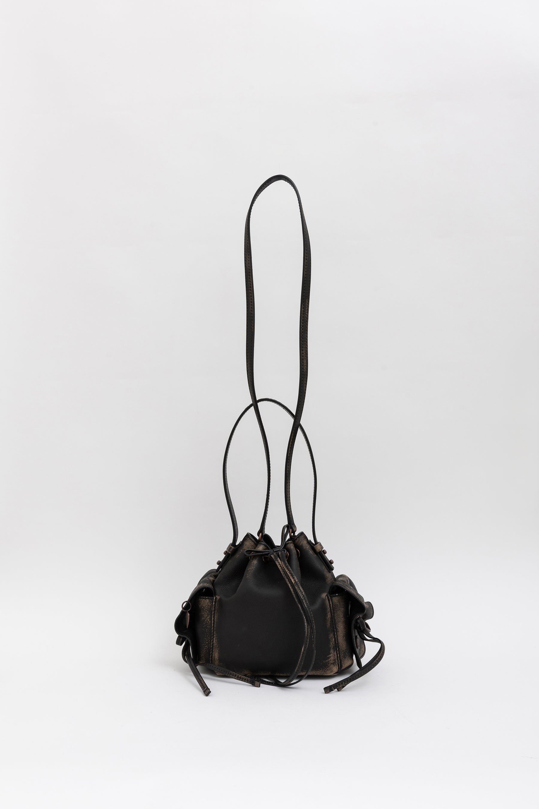 Multipocket Mini Bucket Bag