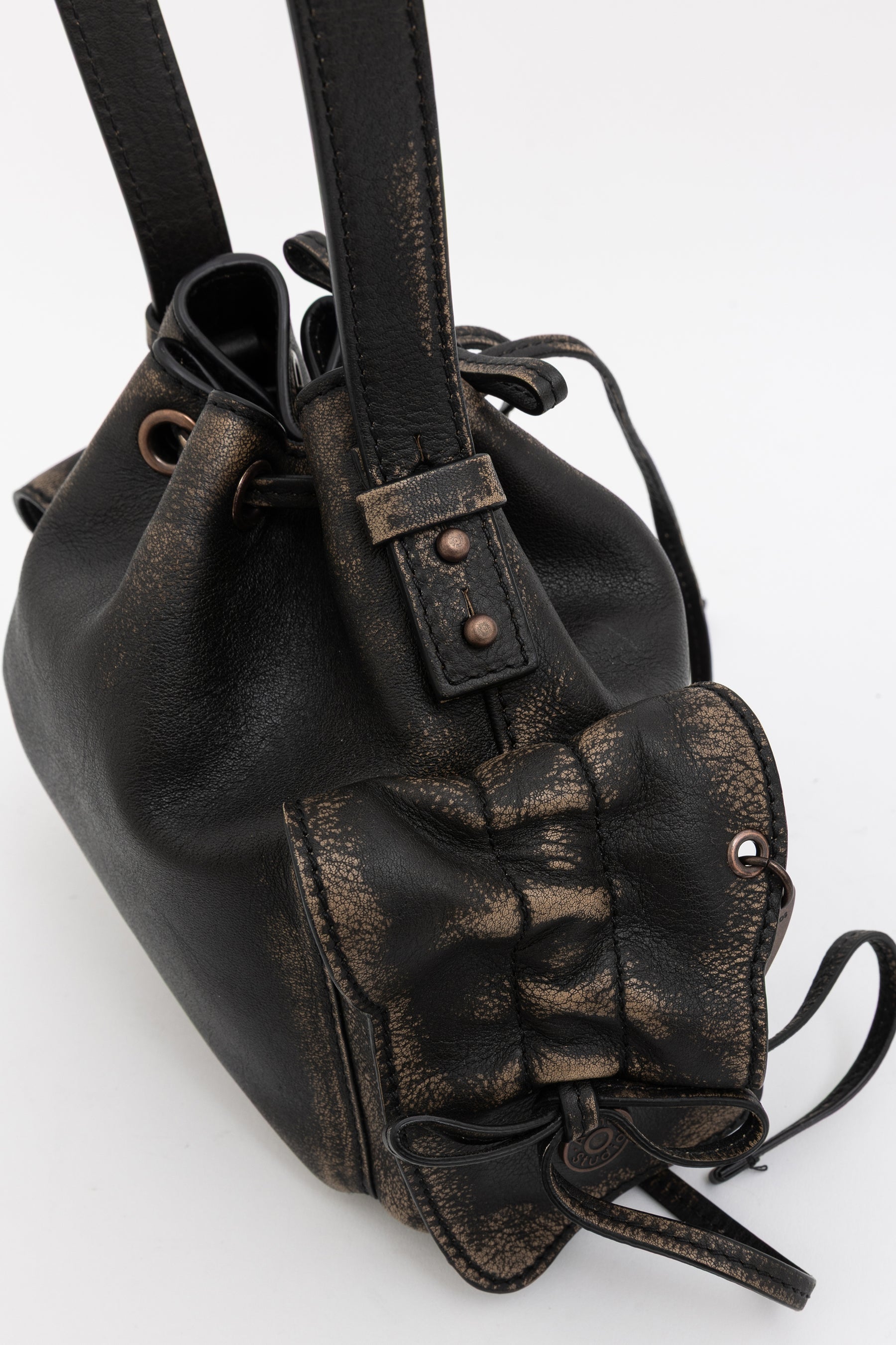 Multipocket Mini Bucket Bag