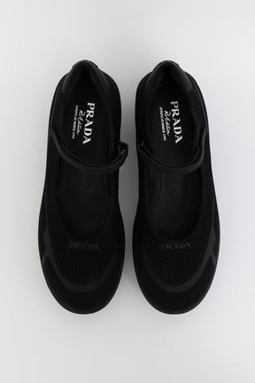 Mesh Chunky Ballerina Flats
