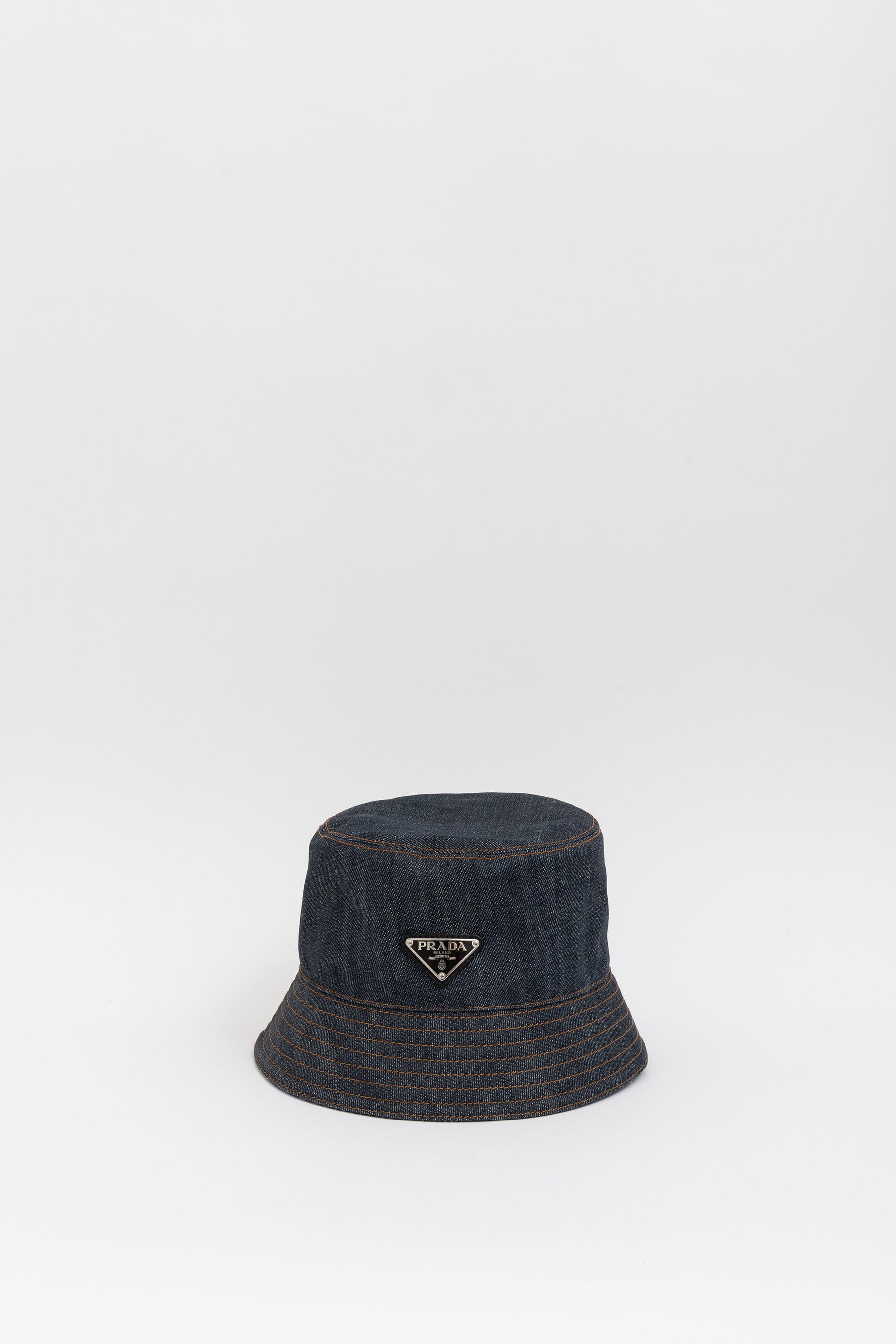 Denim Logo Bucket Hat