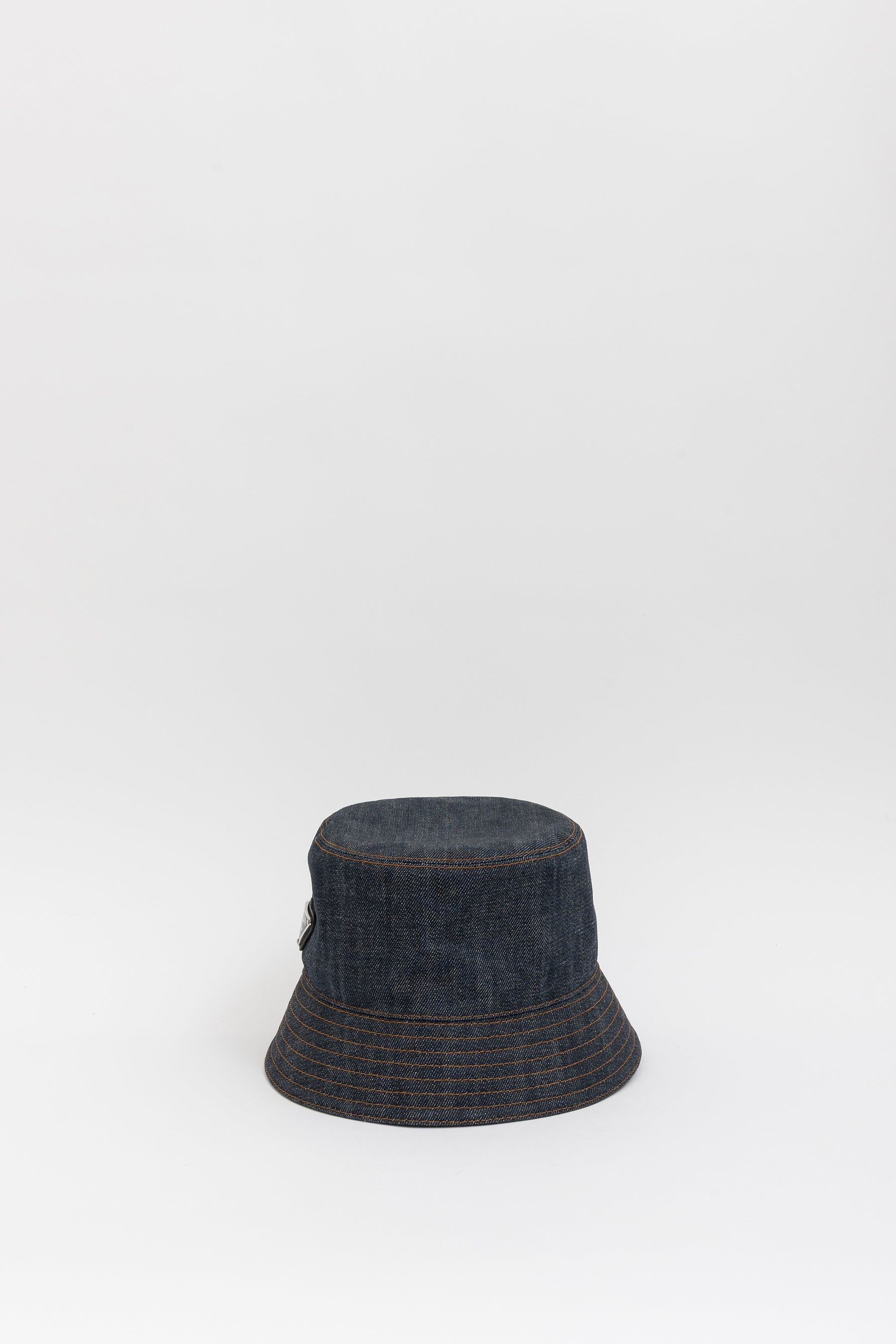Denim Logo Bucket Hat