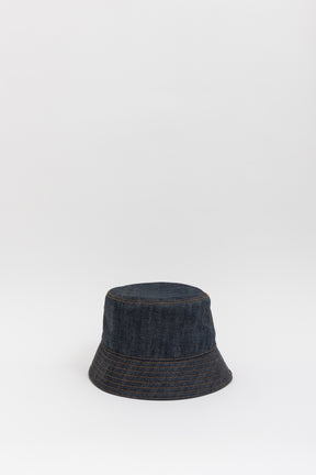 Denim Logo Bucket Hat