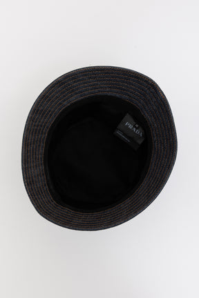 Denim Logo Bucket Hat