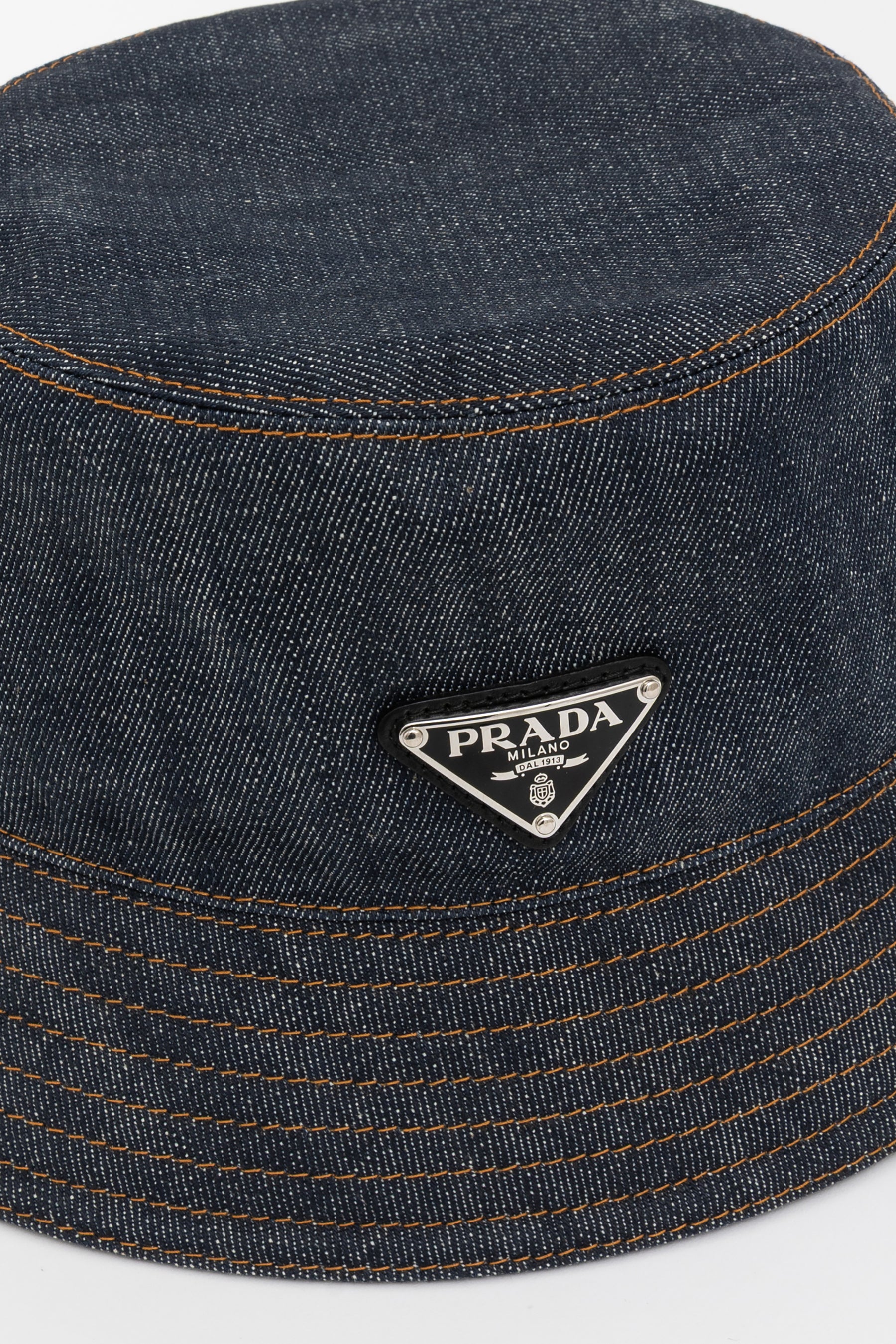 Denim Logo Bucket Hat