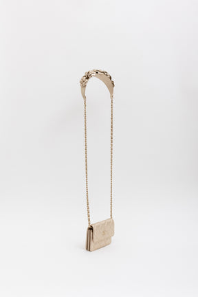 Camellia Strap Mini Card Holder on Chain