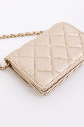 Camellia Strap Mini Card Holder on Chain