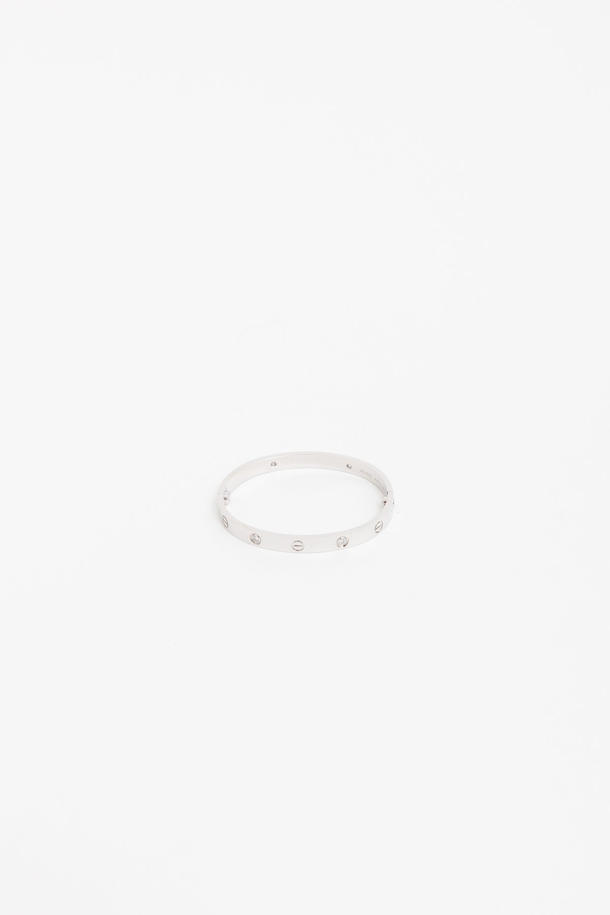 White Gold Diamond Love Bracelet