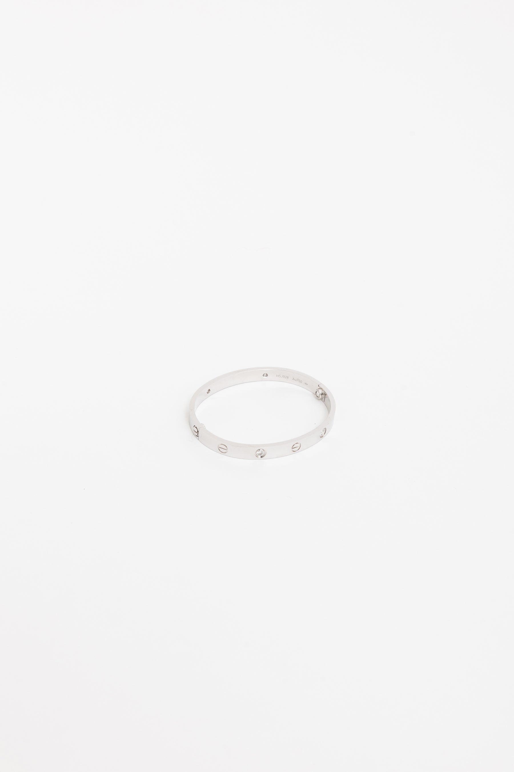 White Gold Diamond Love Bracelet