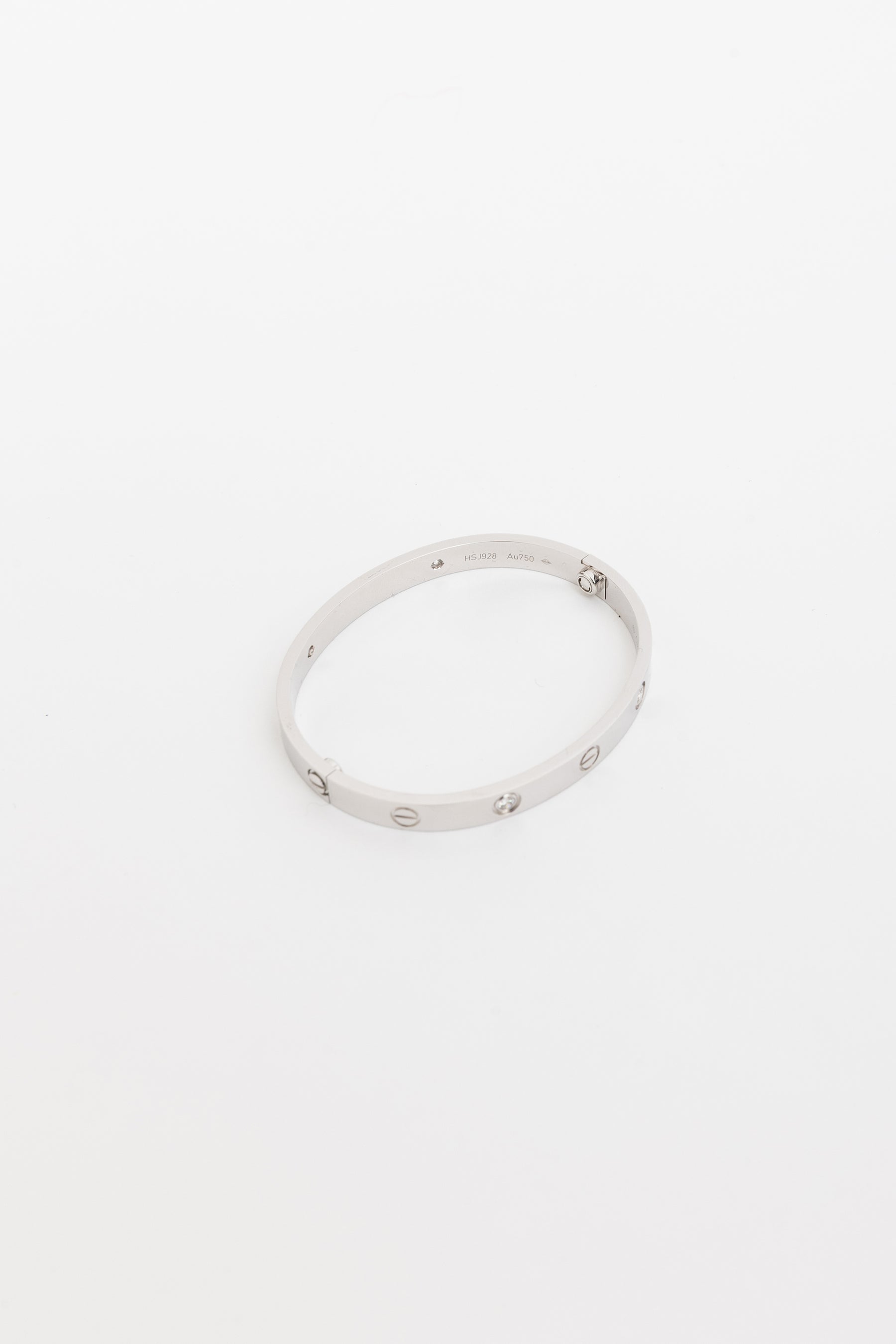 White Gold Diamond Love Bracelet