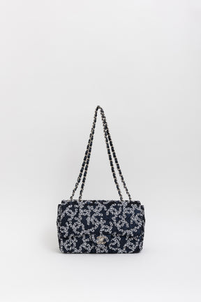 Medium CC Sequin Single Flap Bag