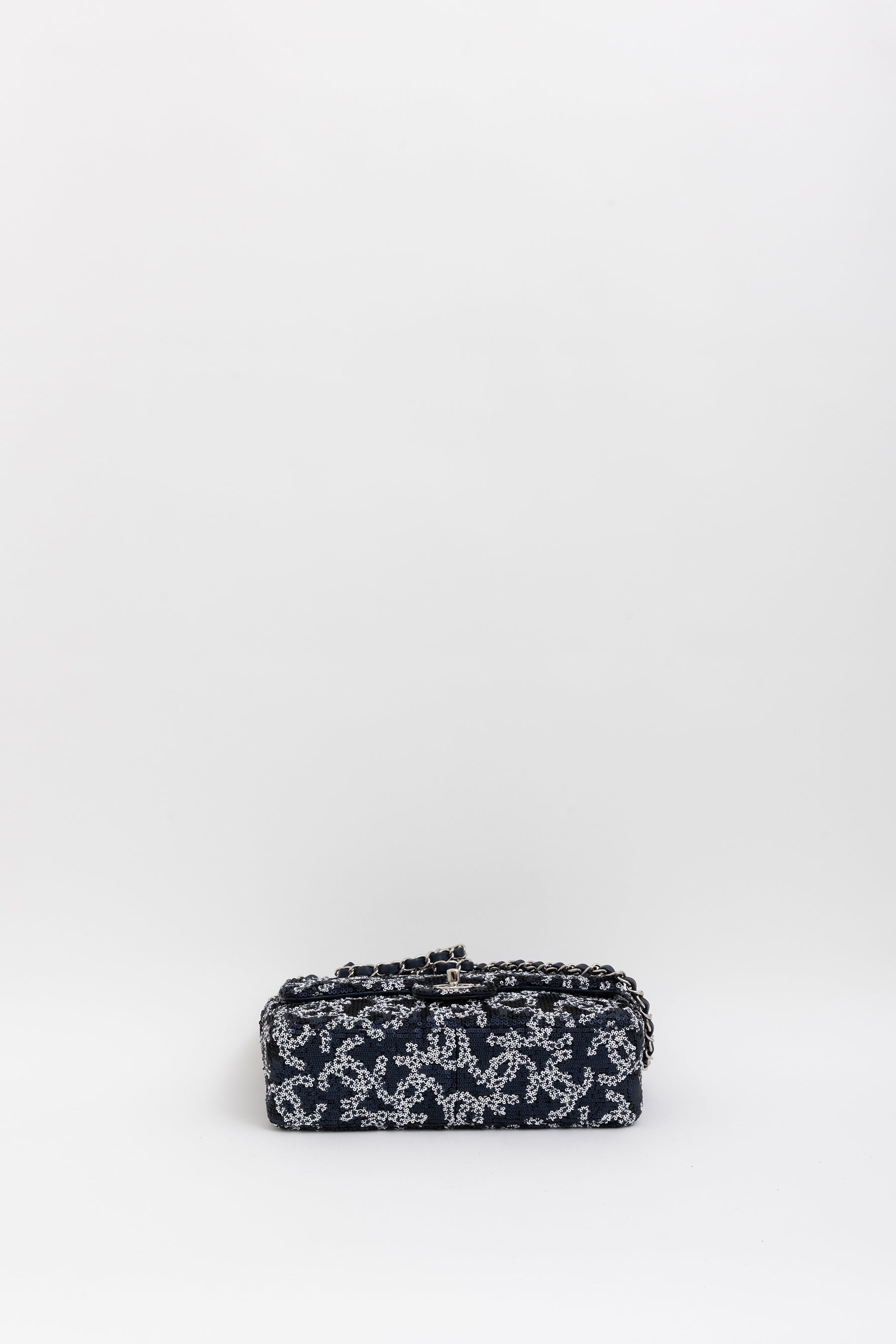 Medium CC Sequin Single Flap Bag