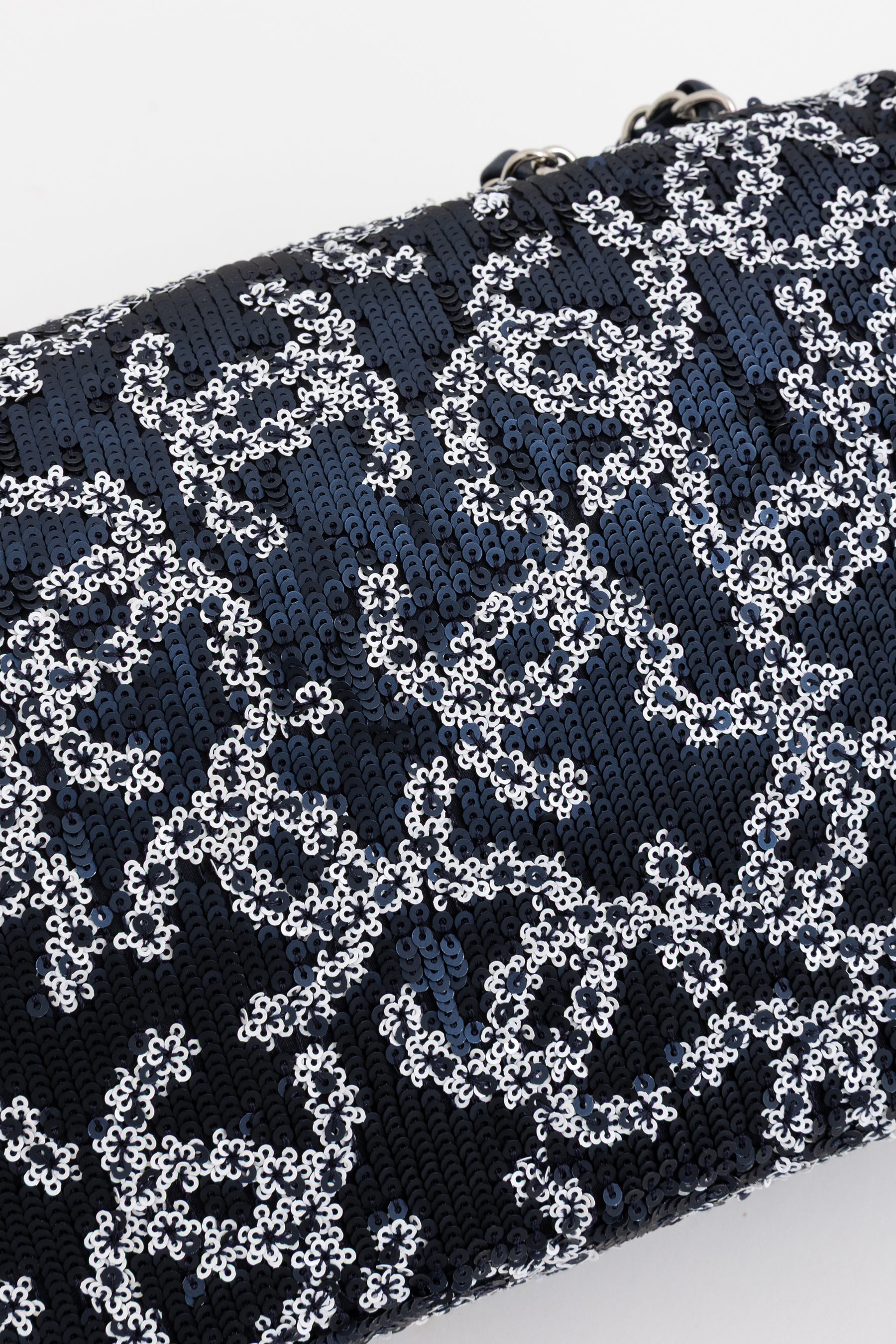 Medium CC Sequin Single Flap Bag