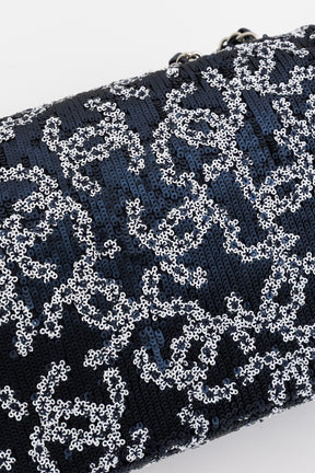 Medium CC Sequin Single Flap Bag