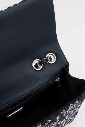 Medium CC Sequin Single Flap Bag