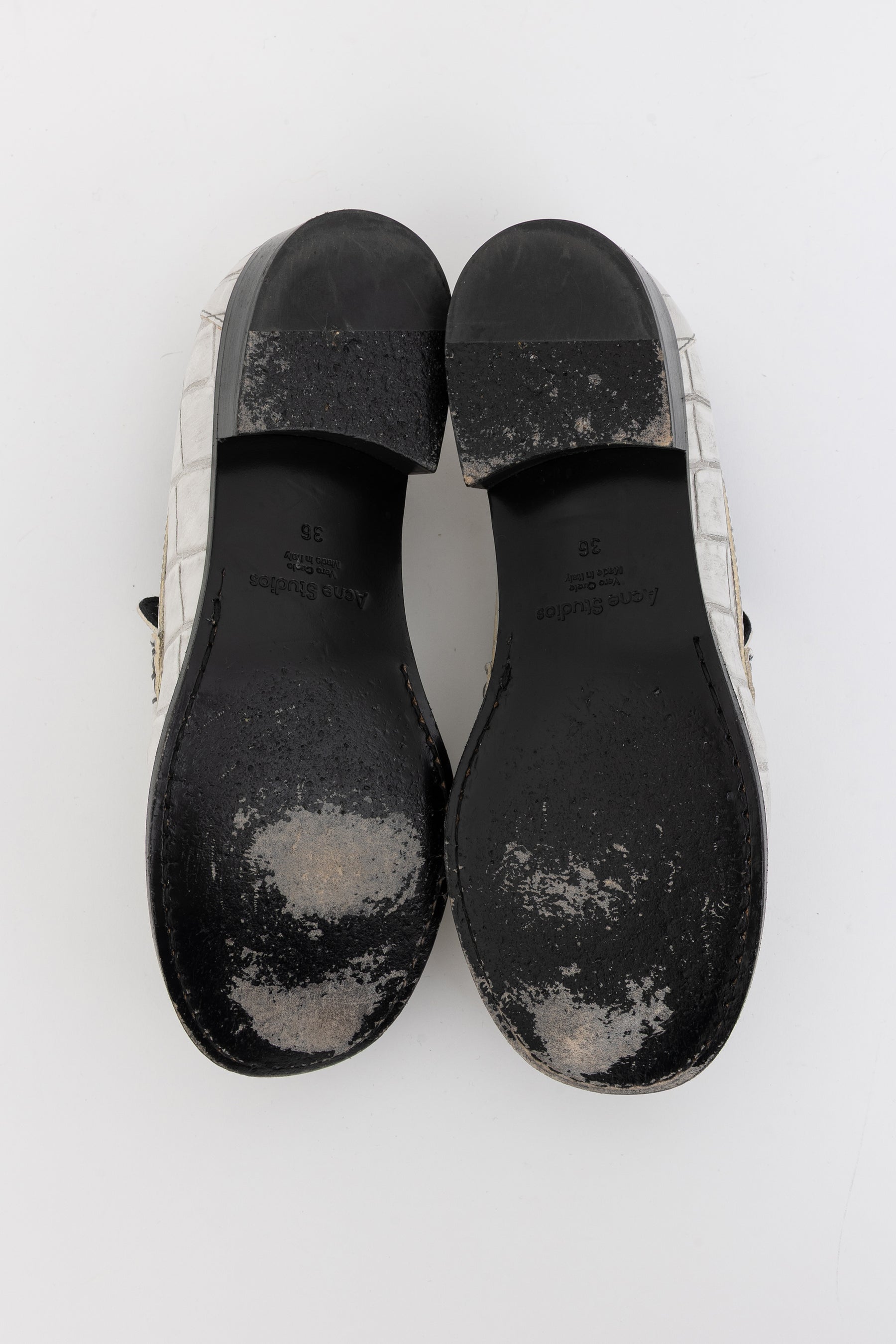 Croc-Embossed Loafers