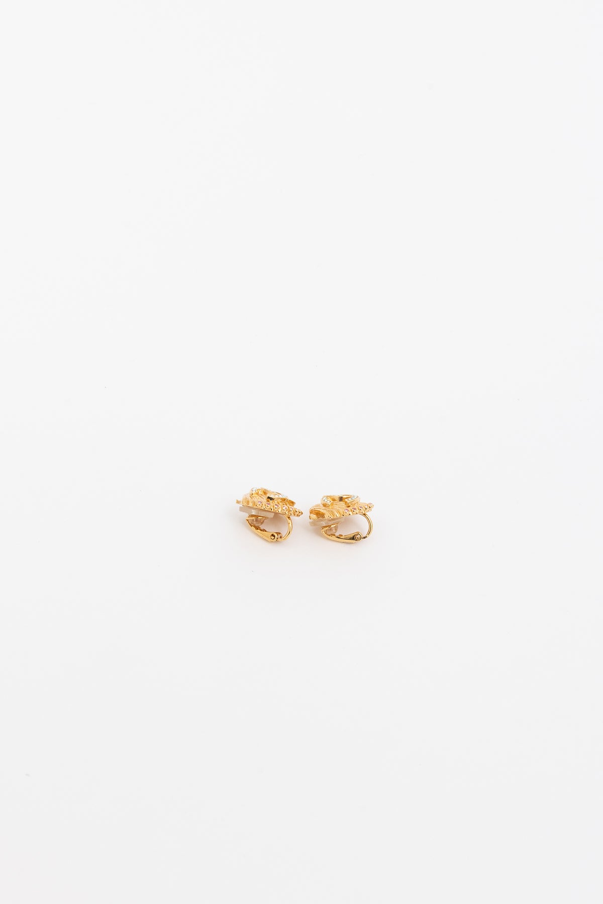 Clip On Clamshell Earrings
