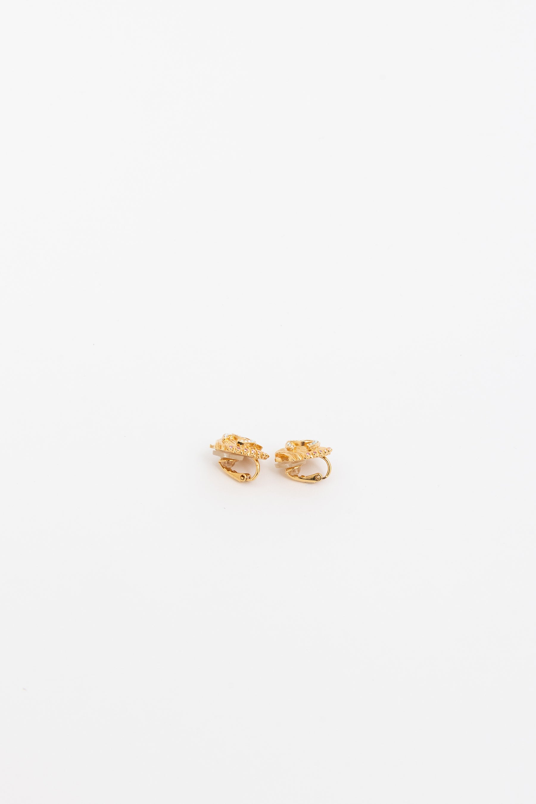 Clip On Clamshell Earrings