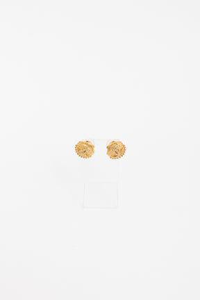 Clip On Clamshell Earrings