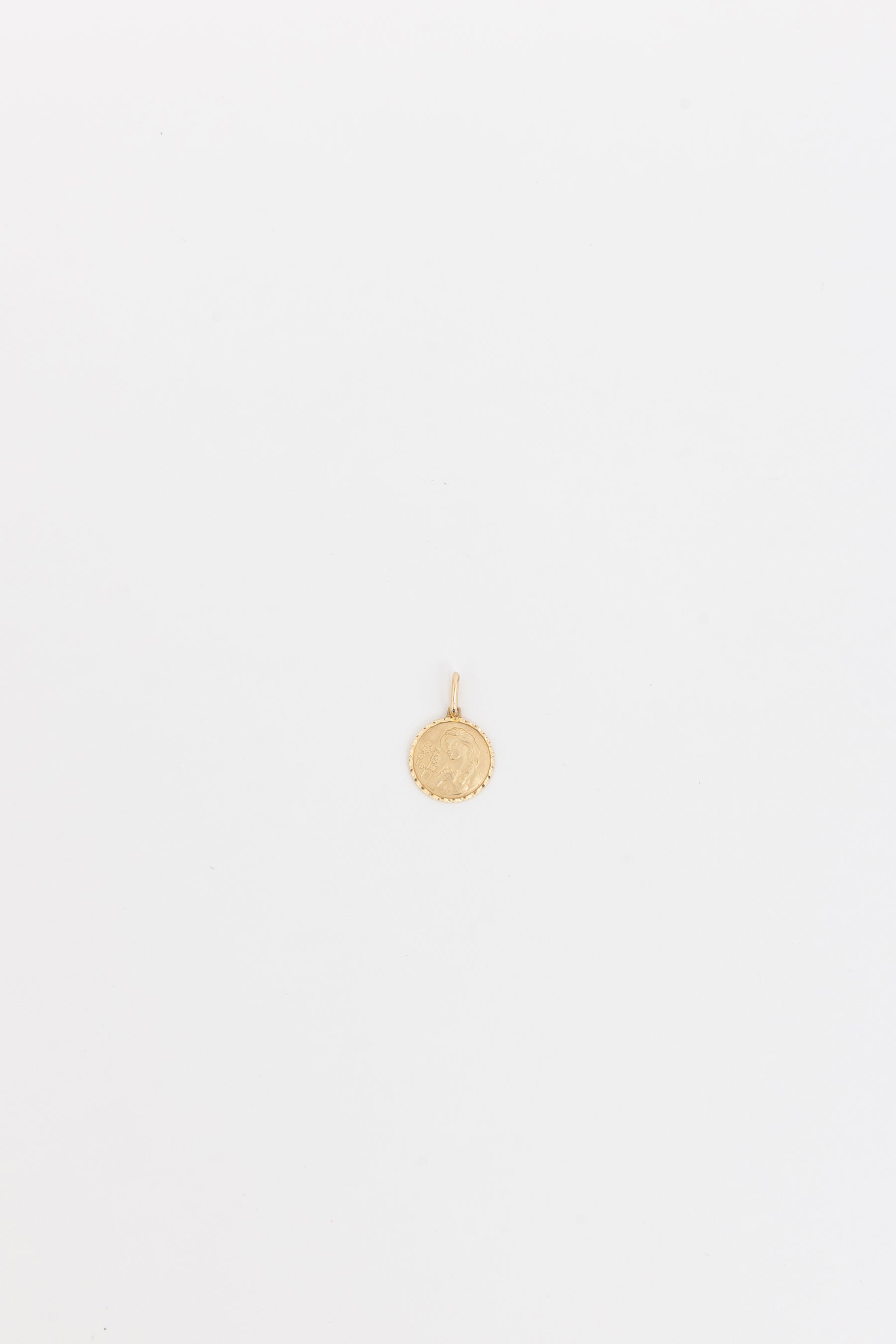 Virgo Zodiac Flower Star Sign Medallion