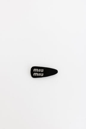 Black Velvet Hair Clip