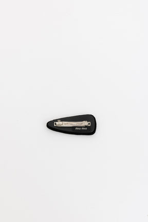 Black Velvet Hair Clip