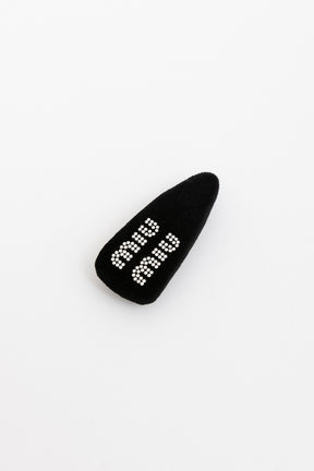 Black Velvet Hair Clip