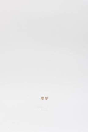 Crystal CC Pearl Button Earrings