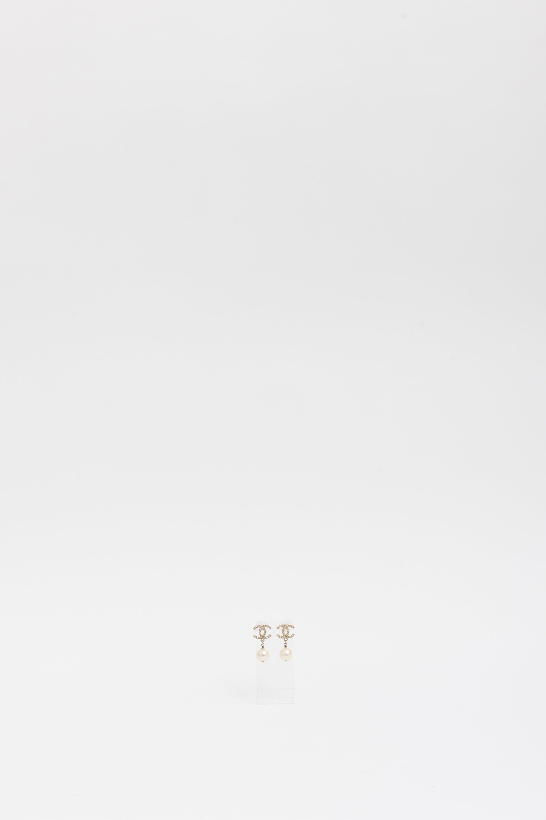 CC Pearl Drop Earrings